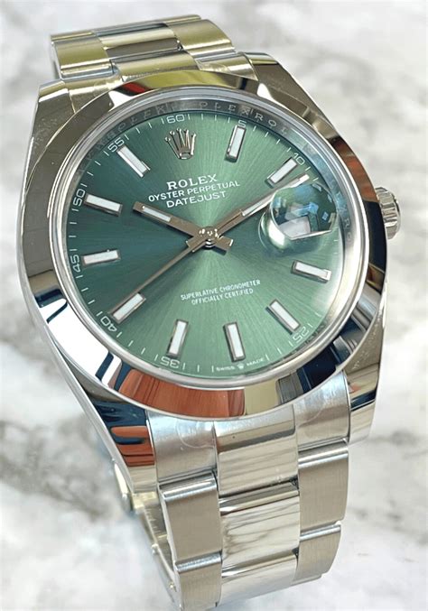 rolex datejust 28mm green dial|Rolex Datejust 126300 41mm.